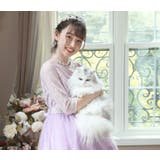 キッズドレス 七分袖 ウエストビジューのデコルテ透かしレースドレス | Catherine Cottage | 詳細画像10