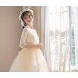 キッズドレス 七分袖 ウエストビジューのデコルテ透かしレースドレス | Catherine Cottage | 詳細画像19
