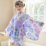 無垢紫陽花[13] | ファスナーで楽々！着崩れしないワンピース浴衣ドレス キッズ 女の子 | Catherine Cottage