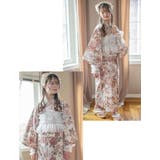 背中ファスナー チュールビスチェレイヤード風浴衣 キッズ | Catherine Cottage | 詳細画像28