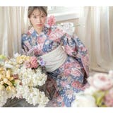 背中ファスナー シワ兵児帯一体型ゆかた 浴衣 | Catherine Cottage | 詳細画像35