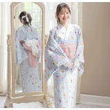背中ファスナー シワ兵児帯一体型ゆかた 浴衣 | Catherine Cottage | 詳細画像36