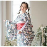 背中ファスナー シワ兵児帯一体型ゆかた 浴衣 | Catherine Cottage | 詳細画像40