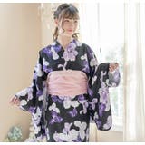 背中ファスナー シワ兵児帯一体型ゆかた 浴衣 | Catherine Cottage | 詳細画像42