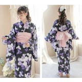 背中ファスナー シワ兵児帯一体型ゆかた 浴衣 | Catherine Cottage | 詳細画像43