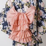 ピンク[PNK] | ティアードフリルしわ兵児帯 へこ帯 帯単品 | Catherine Cottage