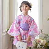 マリン柄猫ピンク[8] | ファスナーで楽々！着崩れしないワンピース浴衣ドレス キッズ 女の子 | Catherine Cottage