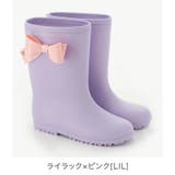 ライラック×ピンク[LIL] | サイドリボン レインブーツ 長靴 キッズ 女の子 ジュニア | Catherine Cottage