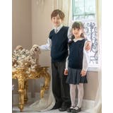 男女兼用 キッズコットンニットスクールベスト | Catherine Cottage | 詳細画像5