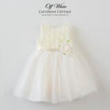 オフホワイト | バラいっぱいラメチュールベビードレス 80 90cm | Catherine Cottage