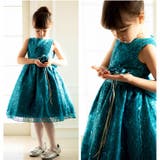 スパンコール・ブルー[BLG] | 子供ドレス 令嬢テイストのアンティークレースドレス キャサリンコテージ | Catherine Cottage