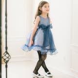 裾フリル・ブルー[BLU10] | 子どもドレス プチプライス ミニドレス | Catherine Cottage