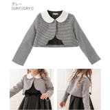 グレー[GRY] | 入学式 女の子白襟スカラップボレロ[110 120 | Catherine Cottage