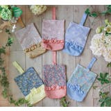 フラワープリント 上履き入れ 切り替えフリルリボン | Catherine Cottage | 詳細画像2 