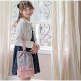 フラワープリント 上履き入れ 切り替えフリルリボン | Catherine Cottage | 詳細画像6 