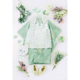 花柄刺繍チュールレース着物とバラ生地被布セット 3才 女の子 七五三 753 | Catherine Cottage | 詳細画像2 