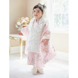 花柄刺繍チュールレース着物とバラ生地被布セット 3才 女の子 七五三 753 | Catherine Cottage | 詳細画像10 