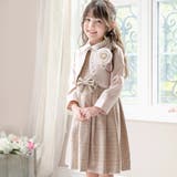 ベージュ[BEG] | 丸襟ワンピースとボレロのアンサンブル 入学式 女の子スーツ | Catherine Cottage