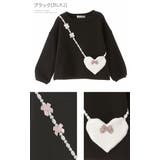 ブラック[BLKJ] | 長袖トップス 裏起毛ハートポシェット長袖Tシャツ 女の子 | Catherine Cottage