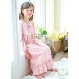 パジャマ 長袖フラワーレース＆クロスリボンネグリジェ キッズパジャマ | Catherine Cottage | 詳細画像6 