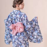 ピオニー紺[11] | ワンピースにもなる浴衣キッズ浴衣 新作セール キッズ | Catherine Cottage