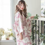 水彩花柄モーヴピンク[MPNK6] | ワンピースにもなる浴衣キッズ浴衣 新作セール キッズ | Catherine Cottage