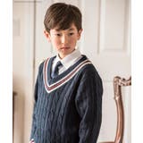 男女兼用ライン入りスクールセーター 子供服 ニット | Catherine Cottage | 詳細画像7 