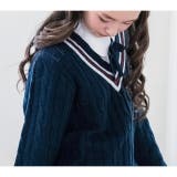 男女兼用ライン入りスクールセーター 子供服 ニット | Catherine Cottage | 詳細画像2 