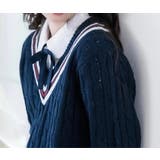 男女兼用ライン入りスクールセーター 子供服 ニット | Catherine Cottage | 詳細画像5 
