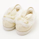 オフホワイト[OWT] | 七五三3歳7歳女児 草履 うさぎファースリッポン 白 サンダル 和装 履物 | Catherine Cottage