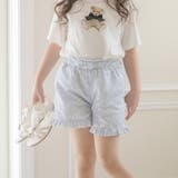 花柄・ミント[MNT] | フリルショートパンツ 水陸両用 キッズ 女の子 夏服 カジュアル | Catherine Cottage
