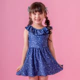 小花柄・ネイビー[KNVYJJ] | キッズ 女の子 水着 | Catherine Cottage