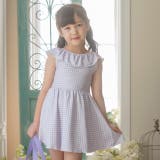 ギンガム・ライラック[LIL2JJ] | キッズ 女の子 水着 | Catherine Cottage