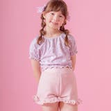 小花柄猫・ピンク[CPNKJJ] | パフ袖トップス＆フリルパンツ水着セット パフスリーブスイムウェア セパレート上下… | Catherine Cottage