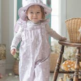 小花柄猫・ピンク[CPNK] | 撥水お砂場プレイウェア ベビー キッズ | Catherine Cottage