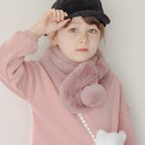 Aしっぽ・ライラック［LILA］ | フェイクファーティペットマフラー うさぎのしっぽ ぽんぽんマフラー | Catherine Cottage