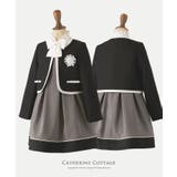 グレー[GRY] | 入学式 女の子 スーツ立ち襟ブラウス＆おしゃれ配色モノトーンスーツセット卒園式 | Catherine Cottage