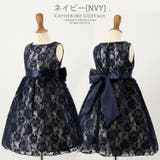ネイビー[NVY] | 令嬢テイストのアンティークレースベビードレス 女の子［フォーマル］［ドレス］ | Catherine Cottage