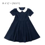 ネイビー［NVY］ | キレイめ白襟ポンチワンピース フォーマル 女の子 きちんとワンピース | Catherine Cottage