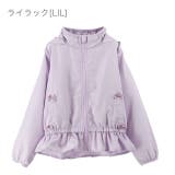 ライラック[LIL] | フリルとリボンのウインドブレーカー カジュアル アウター | Catherine Cottage