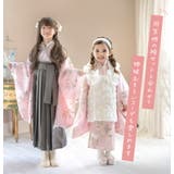 花柄刺繍チュールレース着物とバラ生地被布セット 3才 女の子 七五三 753 | Catherine Cottage | 詳細画像18 