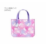 マリン柄猫ピンク[MPNK] | プールバッグ+キーホルダーSET プールバッグ ビニールバッグ | Catherine Cottage