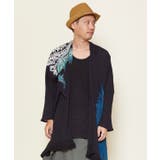 ブラック系 | 【チャイハネ】yul トライバルフラワーMEN'Sフリンジカーディガン | アミナコレクション