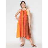レッド | 【チャイハネ】カラパナストライプワンピース | アミナコレクション 