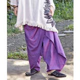 パープル | 【チャイハネ】パミナスMEN'S変形ラップワイドパンツ | チャイハネ