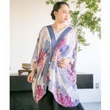 ライトグレー | 【カヤ】夏菊 浴衣ならいUV羽織 | アミナコレクション 