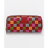 ブラウン系 | 【チャイハネ】インド伝統山羊革細工 サンティニウォレット 長財布 | アミナコレクション