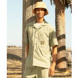 グリーン | 【カヒコ】バートンメンズシャツ【SURF&Palms】 | チャイハネ