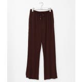 ダークブラウン | 【カヒコ】プアラニプリーツパンツ | アミナコレクション 