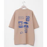 ベージュ | 【カヒコ】レイキーメンズTシャツ【SURF&Palms】 | アミナコレクション 